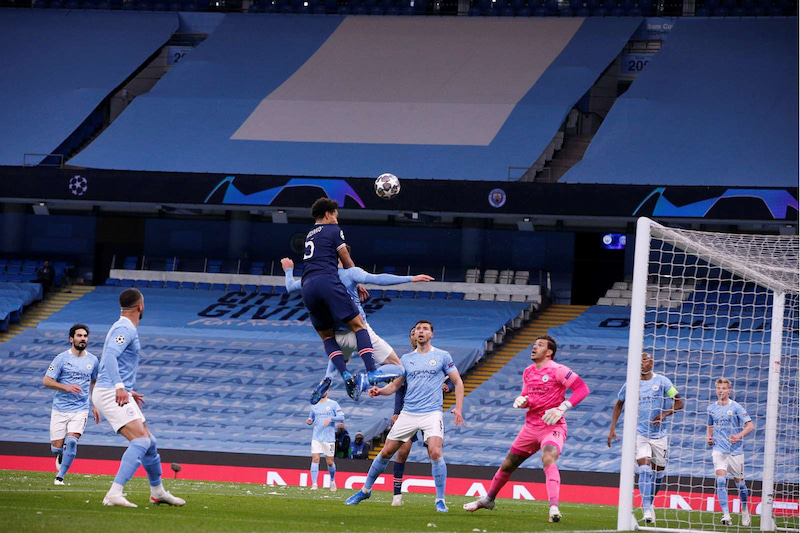 欧冠杯曼城2-0巴黎圣日耳曼-PSG心态崩溃