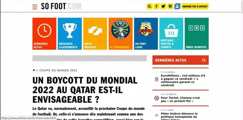 法媒呼吁法国足球明星抵制卡塔尔世界杯