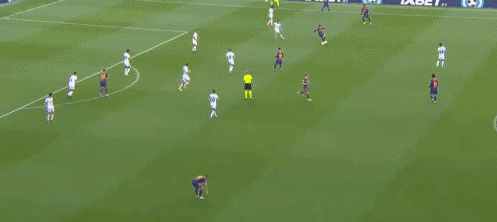 第73分钟，特林考传球，梅西横切至禁区边缘劲射入网，4-0。