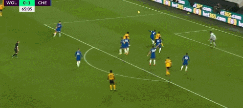 狼队第66分钟扳平,蓝军解围角球,奥塔索维头球摆渡,波登斯禁区左侧连晃2人后射入近角,1-1。科瓦契奇和亚布拉罕替补出场。第80分钟,内托突入禁区左侧摔倒,裁判阿特维尔判罚点球,但回放显示詹姆斯同对方并无接触,主裁亲自观看回放后改判。