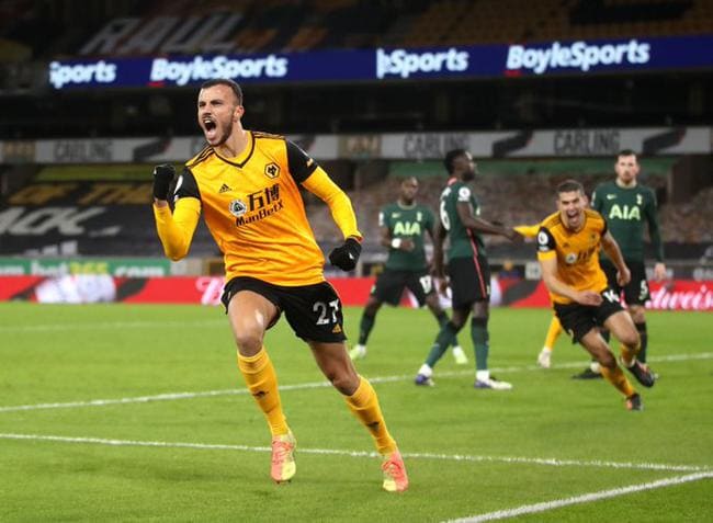 佩德罗-内托右侧开角球，塞斯前点距门5米处头球弹地入远角，1比1